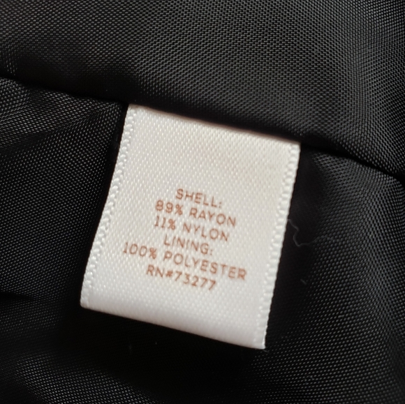 Black Asymmetrical Blazer, Open, no button Black Blazer in Rayon Material - Picture 6 of 6